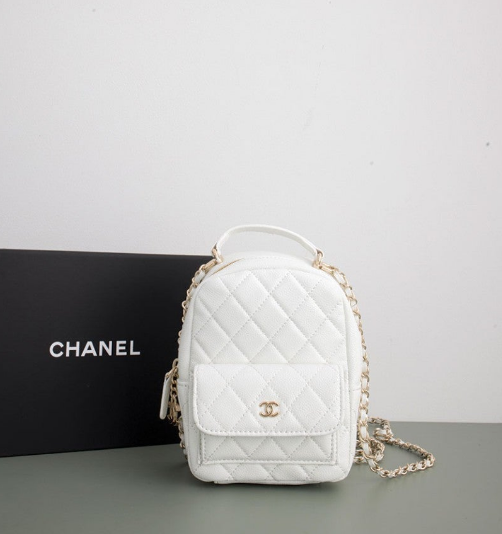 (국내배송) 샤넬 24 크루즈 캐비어 탑핸들 미니 백팩