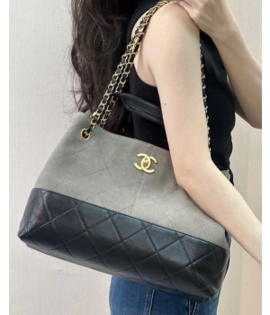 (국내배송) 샤넬 신상 공방컬랙션 쇼핑백 스웨이드 토트백 미디움