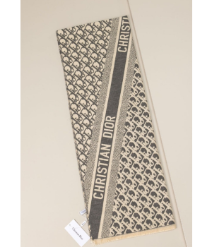 (국내배송) 디올 오블리크 패턴 사선로고 울 머플러