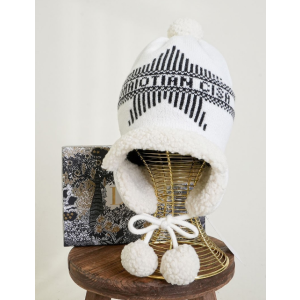 (국내배송) 디올 플리스 울 니트 이어머프 비니