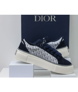 (국내배송) 디올 스웨이드 자카드 네이비 블루