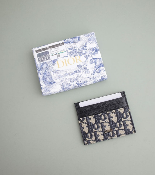 (국내배송) 디올 오블리크 블랙 카드지갑