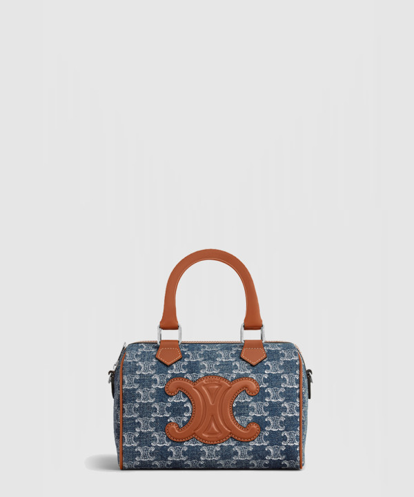 셀린느 데님 패브릭 스몰 보스턴 113772