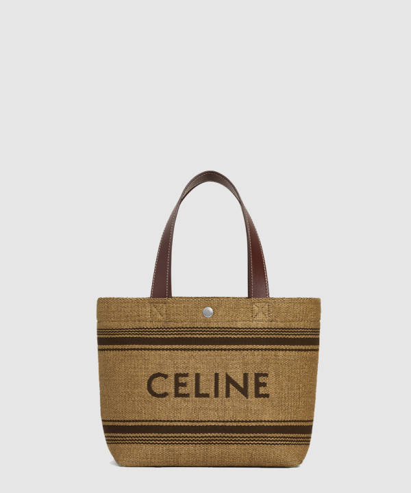 셀린느 미니 카바스 텍스타일 라피아 116992