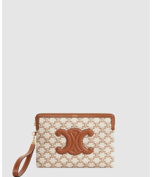 셀린느 스몰 트리옹프 스트랩 파우치 10J502