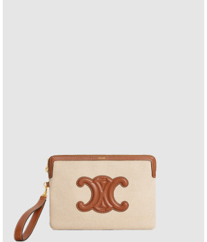 셀린느 스몰 트리옹프 스트랩 파우치 10J502