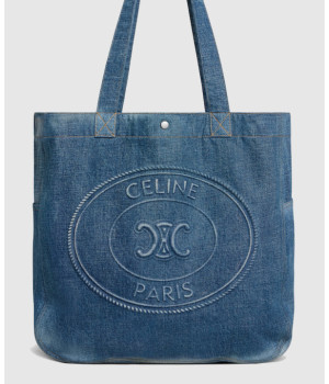 셀린느 데님 라지 카바스 토트백 122462