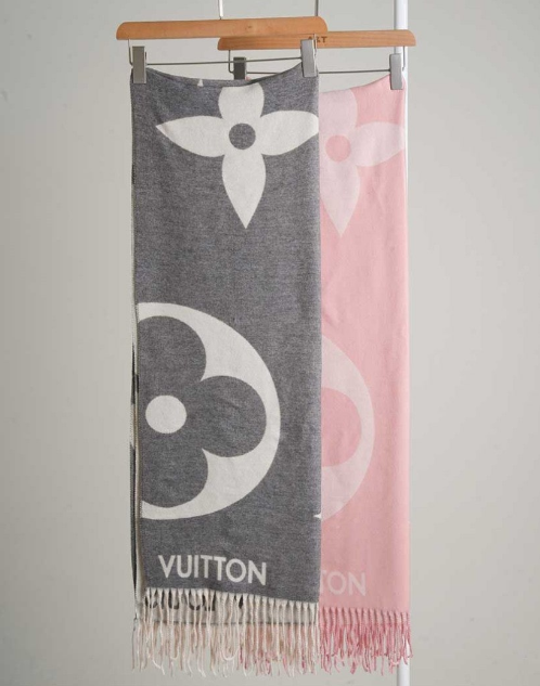 (국내배송) 루이비통 모노그램 빅로고 에센셜 울 머플러