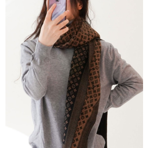 (국내배송) 루이비통 모노그램 배색 패턴 머플러