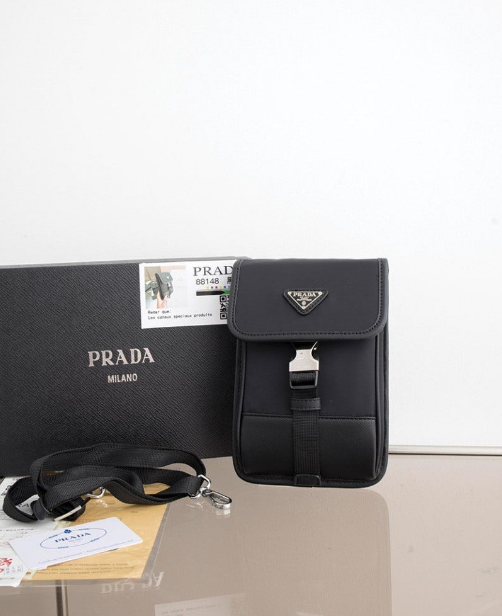 (국내배송) 프라다 리나일론 폰파우치 크로스백