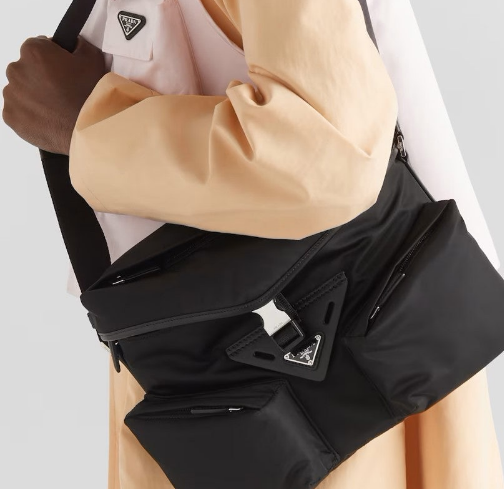 (국내배송) 프라다 리나일론 레더 숄더백