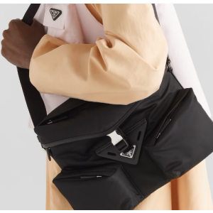 (국내배송) 프라다 리나일론 레더 숄더백