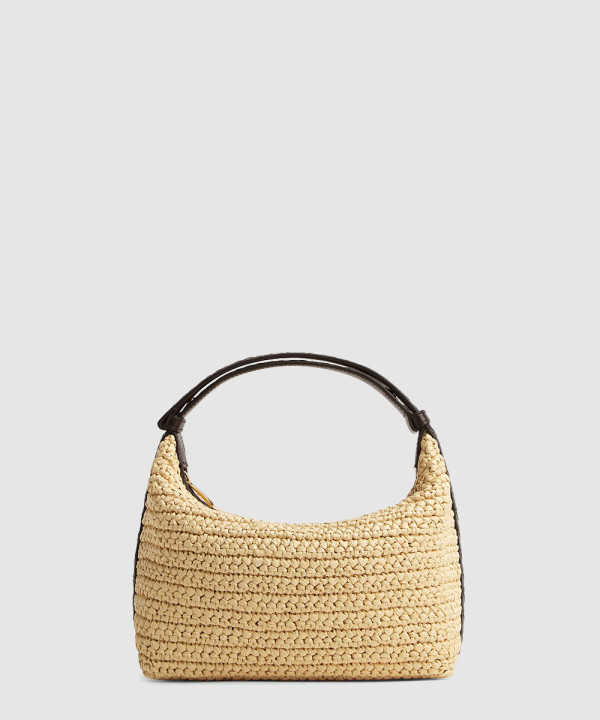 보테가베네타 월리스 라피아 미니 숄더백 786975