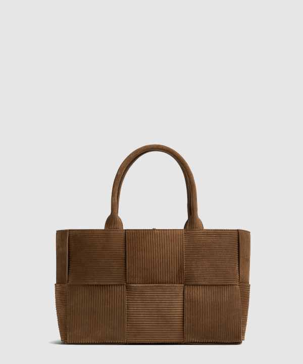 보테가베네타 코듀로이 스몰 아르코 토트백 757822