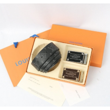 (국내배송) 루이비통 투버클 컷팅 모노블랙 벨트