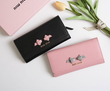 (국내배송) 미우미우 리본 지퍼 장지갑 & 카드케이스