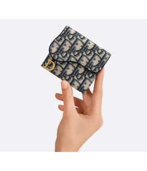 (국내배송) 디올 수입고급 새들 로터스 반지갑