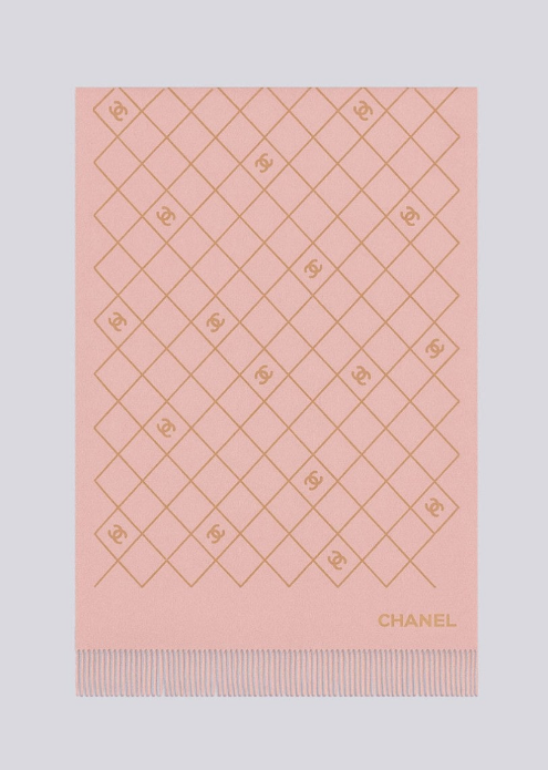 (국내배송) 샤넬 CC 다이아몬드 울 자카드 태슬 숄 머플러