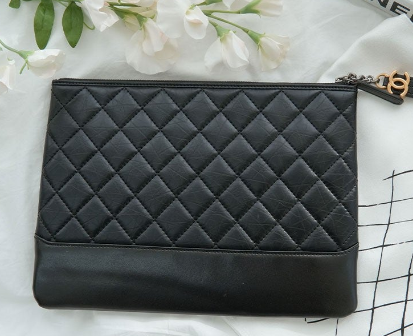 (국내배송) 샤넬 가브리엘 카프스킨 뉴미디움 블랙