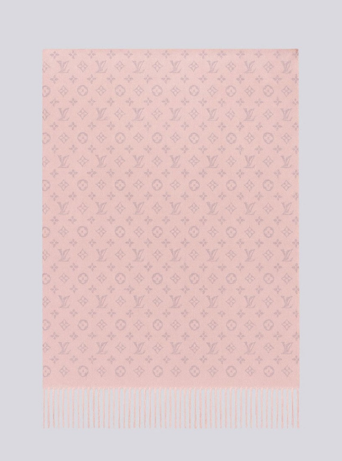 (국내배송) 루이비통 모노그램 울 자카드 태슬 숄 머플러