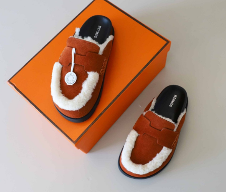 (국내배송) 에르메스 스웨이드 고(GO) 뮬 슬리퍼