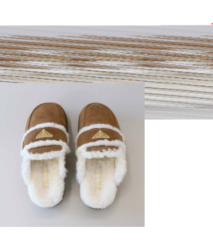 (국내배송) 프라다 시어링 트림 플랫폼 로퍼