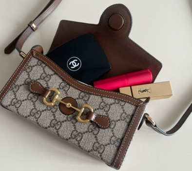 (국내배송) 구찌 홀스빗 1955 GG 수프림 미니 숄더백