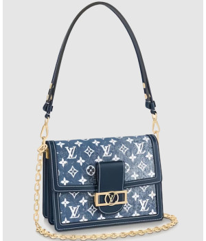 루이비통 도핀 MM 모노그램 자카드 데님 M59631