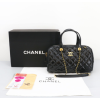 (국내배송) 샤넬 라지 볼링백 카프스킨 골드 메탈 블랙