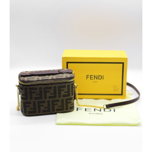 (국내배송) 펜디 배니티 FF 패턴 탑 핸들 미니 백