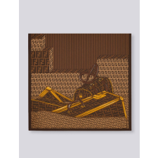 (국내배송) 펜디 FF 트렁크 실크 숄 스카프