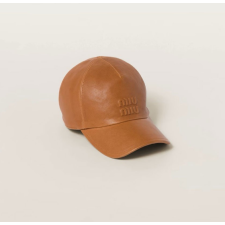 (국내배송) 미우미우 나파 레더 베이스볼 캡