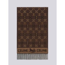 (국내배송) 셀린느 빈티지 믹스 트리옹프 울 자카드 태슬 숄 머플러