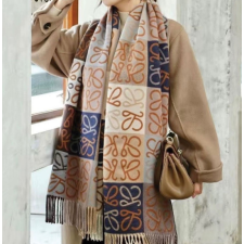 (국내배송) 로에베 체크보드 울 스카프