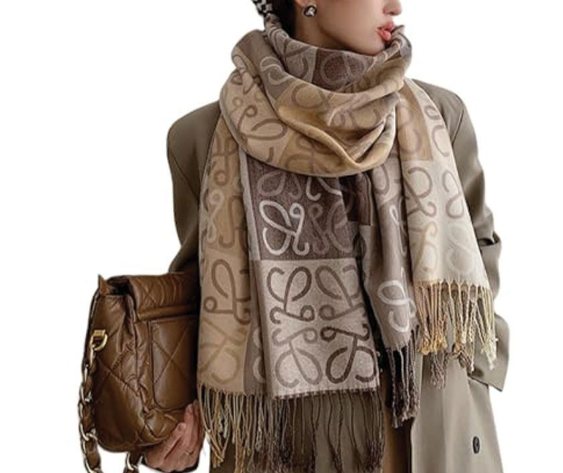 (국내배송) 로에베 체크보드 울 스카프