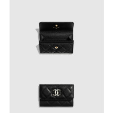 샤넬 로고 똑딱이 카드지갑 AP2038