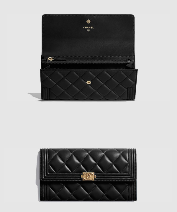 샤넬 보이 플랩 장지갑 A80286