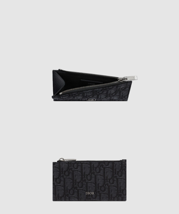디올 오블리크 지퍼 카드지갑 2ESBC
