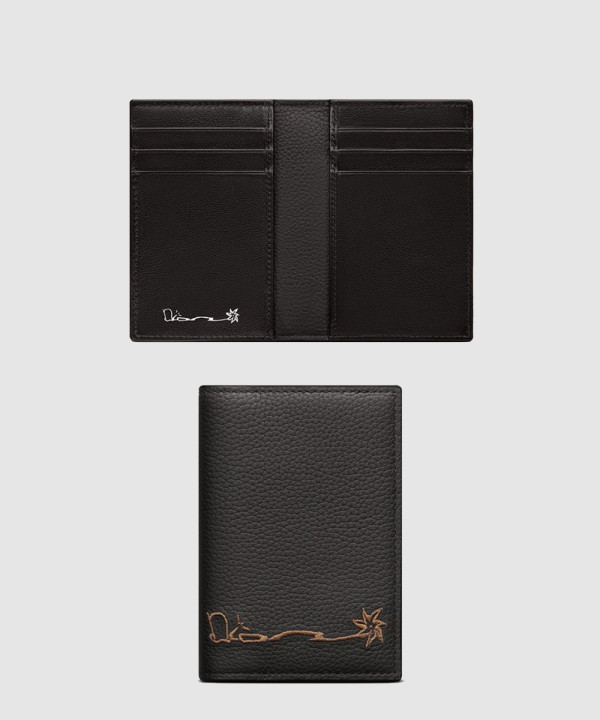디올 캑터스 잭 바이폴드 카드 지갑 2ESCH