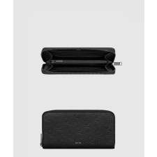 디올 가죽 지퍼 장지갑 2ESBC