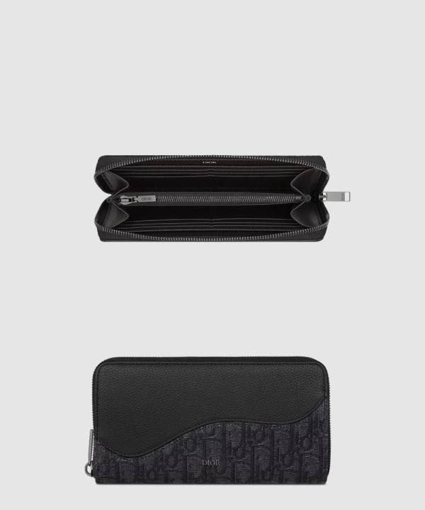 디올 새들 지퍼 장지갑 2ADBC