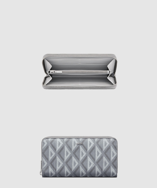 디올 다이아몬드 지퍼 장지갑 2ESBC
