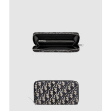 디올 오블리크 지퍼 장지갑 2ESBC