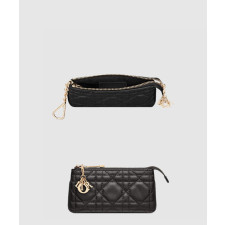 디올 레이디 까나쥬 지퍼 지갑 S0972