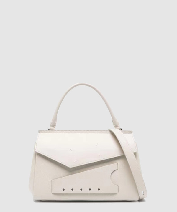 마르지엘라 스내치드 가죽 토트 크로스백