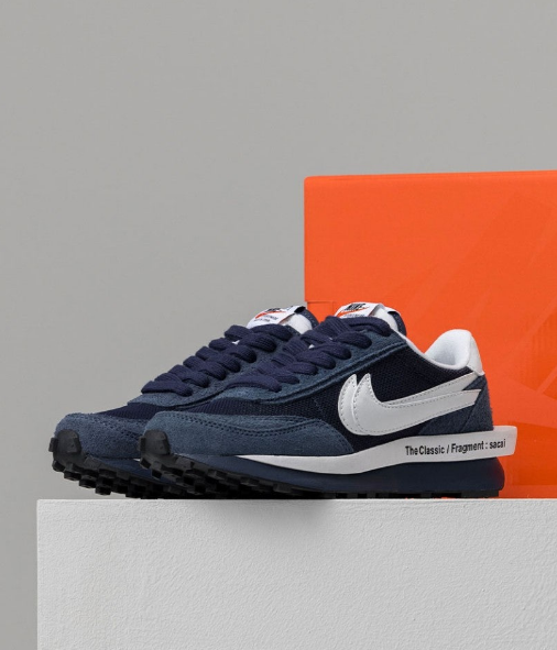 (국내배송) 나이키 x 사카이 x 프라그먼트 LD와플 블랙큰드 블루