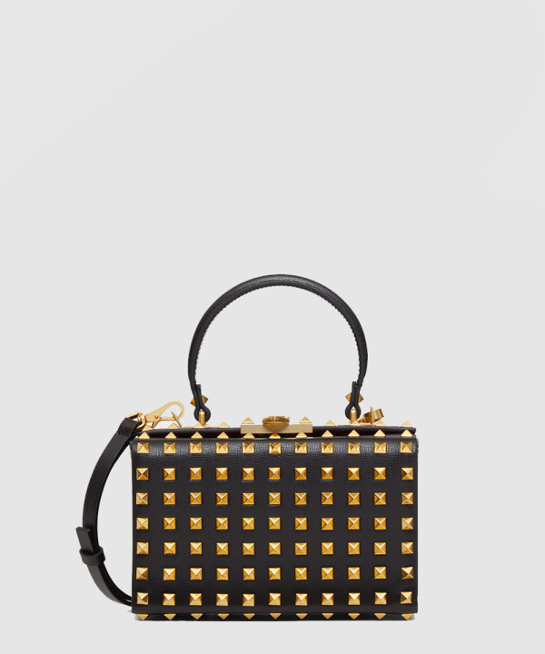 발렌티노 올오버 락스터드 박스 숄더백