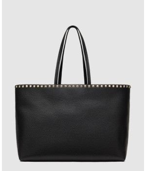 발렌티노 스탐파 알체 가죽 락스터드 쇼퍼백