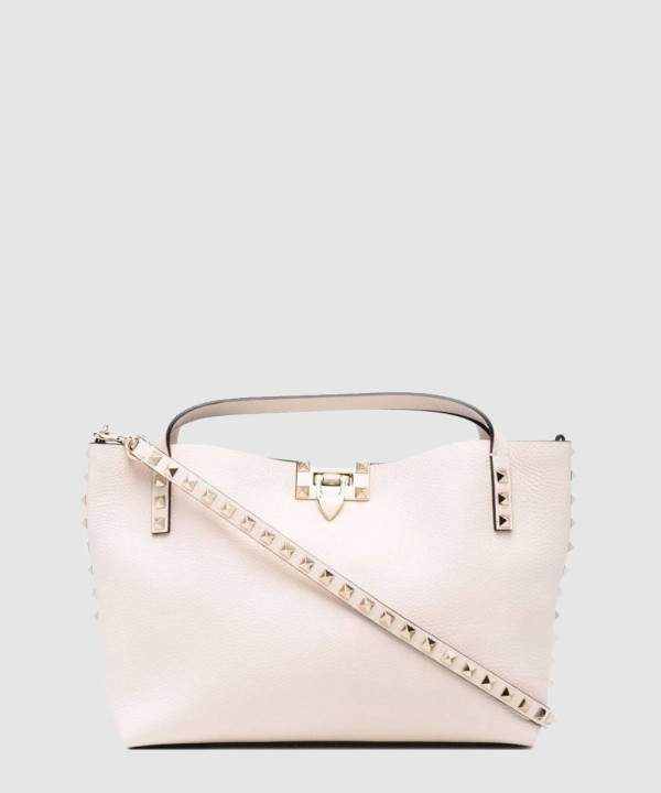 발렌티노 콘트라스트 라이닝 락스터드백