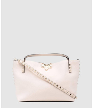 발렌티노 콘트라스트 라이닝 락스터드백